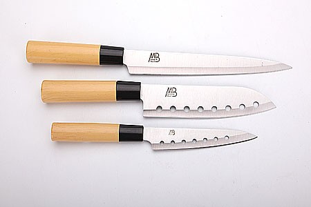 MB4134 Набор ножей(3пр) в дер/кор (х12)