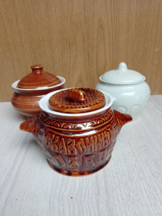 Горшочек керам. для запекания с крышкой 700м в асс